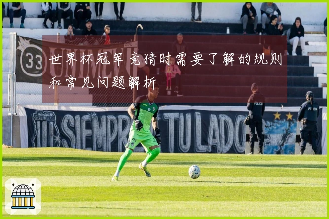 世界杯冠军竞猜时需要了解的规则和常见问题解析