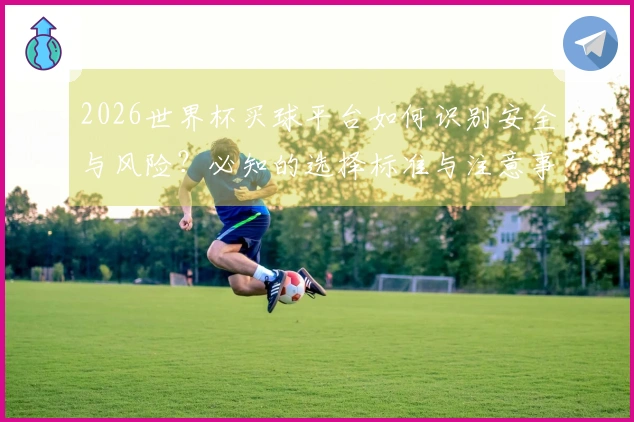 2026世界杯买球平台如何识别安全与风险？必知的选择标准与注意事项